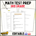 🌟 3rd Grade Math Test Prep Task Cards - Complete Math Review Practice Set with Answer Key 📚