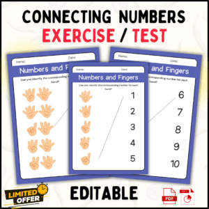 Connecting Numbers Worksheet - Fun & Educational Number Recognition Activity for Kids