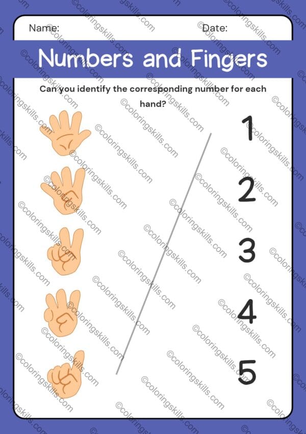 Connecting Numbers Worksheet - Fun & Educational Number Recognition Activity for Kids