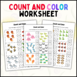 Count and Color: Interactive Math Learning Workbook for Early Education (Pre-K to Grade 2)