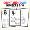 Count and Color: Numbers 1-10 Activity Book - Engaging 14-Page Printable PDF for Early Learners