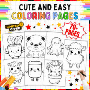 Give students a creative break with 70+ easy-to-color pages, perfect for all grade levels! These simple, engaging designs offer a stress-free way to enjoy art—ideal for classrooms, homeschooling, or just-for-fun moments at home. What's Inside: PDF with 70+ unique pages featuring animals, nature, foods, and more Age-friendly designs for effortless coloring and relaxation Printable for solo or group activities +70 Easy Coloring Pages. Printable Activity for All Grades Stress-Free Art Fun