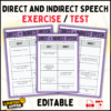 Direct and Indirect Speech, Speech Worksheets, Grammar Exercises, Editable Worksheets, Educational Worksheets PDF, Direct Speech Practice, Indirect Speech Practice, Grammar Practice, Classroom Worksheets, English Grammar Worksheets, Speech Transformation Exercises, Grammar Learning Tools, Sentence Conversion, Speech Types Worksheets, Homeschool Grammar Resources, Teaching Direct Speech, Reporting Verbs Practice, Interactive Grammar Resources, Sentence Structure Practice, Grammar Worksheets PDF.