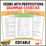 Business English Verbs with Prepositions Worksheet: Master Essential Business Communication Skills