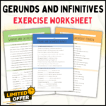 Gerunds and Infinitives, ESL Worksheet, English Grammar Exercises, Gerund Worksheet, Infinitive Worksheet, ESL Grammar Practice, Editable Grammar PDF, English Learning Material, Grammar PPT Editable, Gerund Infinitive PDF, ESL Lesson Plan