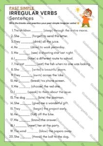 Past Simple, Irregular Verbs, English Grammar Worksheets, Fill-In Activity, Verb Practice PDF, Editable Grammar Worksheet, Past Tense Practice, ESL Teaching Resource, Self-Study English Worksheets, Homeschooling Grammar, grammar worksheets, past simple irregular verbs, verb worksheets pdf, editable ppt grammar worksheets, English fill-in-the-blank, ESL resources, printable grammar worksheets