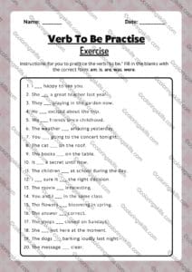 Verb To Be Elementary Worksheets Exercise, elementary grammar worksheets, verb to be exercises for kids, grammar worksheets PDF, beginner grammar exercises, printable worksheets for kids, grammar practice for beginners, classroom worksheets, homeschool worksheets, verb to be PPT, answer key included, verb to be practice