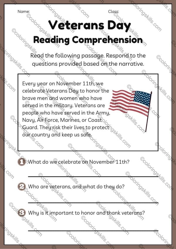 Veterans Day Reading Passages, Comprehension Questions for Veterans Day,Veterans Day for 3rd grade, 4th grade Veterans Day activities, 5th grade Veterans Day reading,Veterans Day lesson plans, Veterans Day social studies,Teaching Veterans Day, Kids learn about Veterans Day,Reading comprehension for Veterans Day, Veterans Day education for kids,Veterans Day holiday symbols, American symbols for Veterans Day,Patriotic activities for kids, Teaching Veterans Day respect