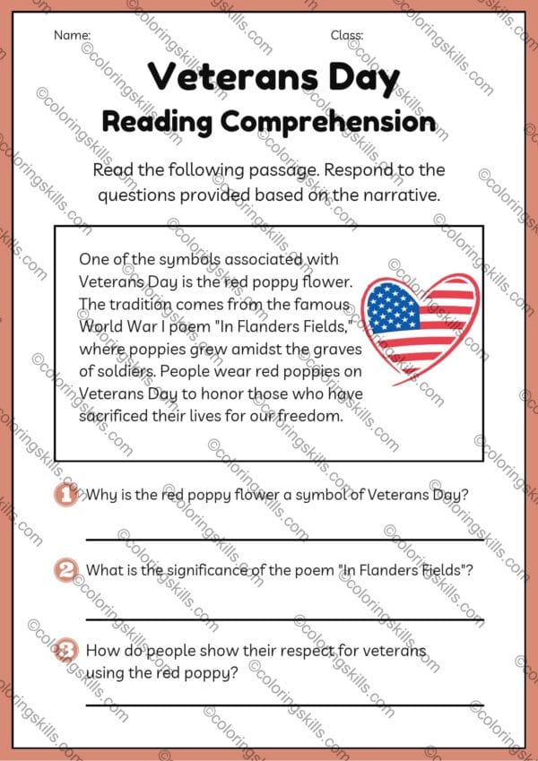 Veterans Day Reading Passages, Comprehension Questions for Veterans Day,Veterans Day for 3rd grade, 4th grade Veterans Day activities, 5th grade Veterans Day reading,Veterans Day lesson plans, Veterans Day social studies,Teaching Veterans Day, Kids learn about Veterans Day,Reading comprehension for Veterans Day, Veterans Day education for kids,Veterans Day holiday symbols, American symbols for Veterans Day,Patriotic activities for kids, Teaching Veterans Day respect