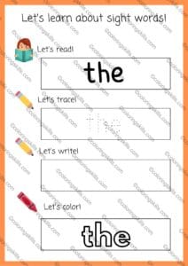 Perfect for preschool and kindergarten learners, this PDF features reading, tracing, and writing activities designed to build sight word recognition and reading confidence. Ideal for home or classroom use, Sight words worksheet, sight words practice, early reading, kindergarten worksheets, preschool sight words, printable sight words, educational worksheets, reading skills, literacy worksheets, color and trace sight words, sight words PDF, sight word recognition, early literacy, learning to read, Sight words, reading practice, preschool, kindergarten, literacy skills, educational resource, learning worksheets, printable activities, reading fluency, early childhood education