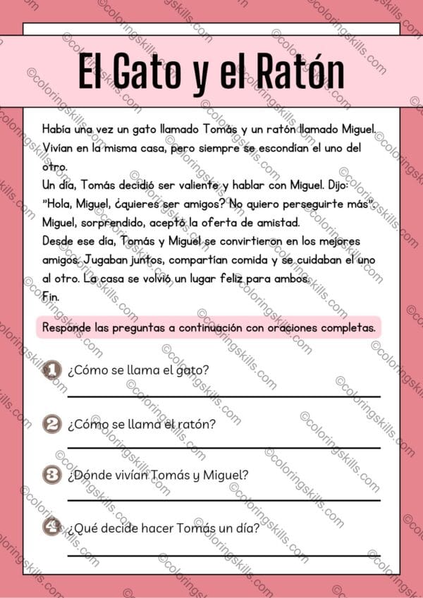 Spanish reading comprehension passages, Spanish reading for 1st grade, 2nd grade Spanish reading passages, 3rd grade Spanish reading exercises, 4th grade Spanish reading material, 5th grade Spanish reading practice, elementary Spanish comprehension, editable Spanish reading resource, Spanish comprehension, reading practice, elementary education, bilingual learning, teacher resources, editable PDF, PowerPoint Spanish resources, printable Spanish passages, interactive learning