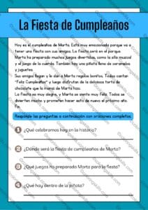 Spanish reading comprehension passages, Spanish reading for 1st grade, 2nd grade Spanish reading passages, 3rd grade Spanish reading exercises, 4th grade Spanish reading material, 5th grade Spanish reading practice, elementary Spanish comprehension, editable Spanish reading resource, Spanish comprehension, reading practice, elementary education, bilingual learning, teacher resources, editable PDF, PowerPoint Spanish resources, printable Spanish passages, interactive learning