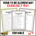 Verb To Be Elementary Worksheets Exercise, elementary grammar worksheets, verb to be exercises for kids, grammar worksheets PDF, beginner grammar exercises, printable worksheets for kids, grammar practice for beginners, classroom worksheets, homeschool worksheets, verb to be PPT, answer key included, verb to be practice