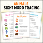 Word Tracing Animals, Word Tracing PDF, Animal Word Tracing, Handwriting Practice for Kids, Educational Printables, Kids Activity Book, Printable Worksheets, Animal Vocabulary, Writing Skills Development, Preschool Writing Activities, Word Tracing, Animals for Kids, Writing Practice PDF, Animal-Themed Activity Book, Handwriting Development, Learning Resources for Kids, Early Literacy Activities