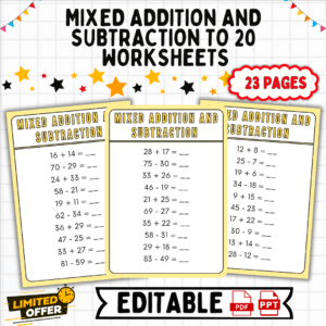 addition worksheets, subtraction worksheets, math activities, math for kids, interactive math lessons, printable worksheets, arithmetic practice, homeschool resources, classroom tools, free math products