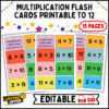 multiplication flash cards, math flash cards, printable multiplication cards, multiplication tables to 12, homeschool math resources, math tools for teachers, flash cards PDF download, multiplication games