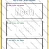 editable name tracing worksheets, handwriting practice, this is how i write my name, name-writing activity, A4 printable worksheets, color trace write activity, last day of school activity, customizable name worksheets, editable PDF and PPT, fine motor skills practice