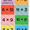 multiplication flash cards, math flash cards, printable multiplication cards, multiplication tables to 12, homeschool math resources, math tools for teachers, flash cards PDF download, multiplication games