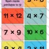 multiplication flash cards, math flash cards, printable multiplication cards, multiplication tables to 12, homeschool math resources, math tools for teachers, flash cards PDF download, multiplication games