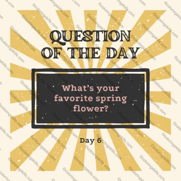 spring questions, question of the day, classroom activities, spring-themed, educational resources, critical thinking, morning meetings, journal prompts, icebreakers, class discussions, teacher resources, student engagement, spring activities, spring flowers, signs of spring, spring animals, educational tools, classroom community, free resources, printable cards, digital cards, remote learning, homeschooling