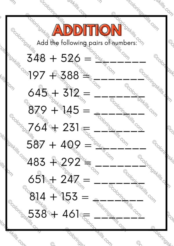 addition and subtraction within 1000, math activities for kids, homeschooling resources, classroom materials, math workbook, educational resources, math skills, place value, single-digit addition, two-digit addition, three-digit addition, word problems, practical applications, math practice, challenge exercises, addition, subtraction, math, activities, kids, homeschooling, classroom, workbook, educational, resources, skills, place value, single-digit, two-digit, three-digit, word problems, practical, practice, challenge