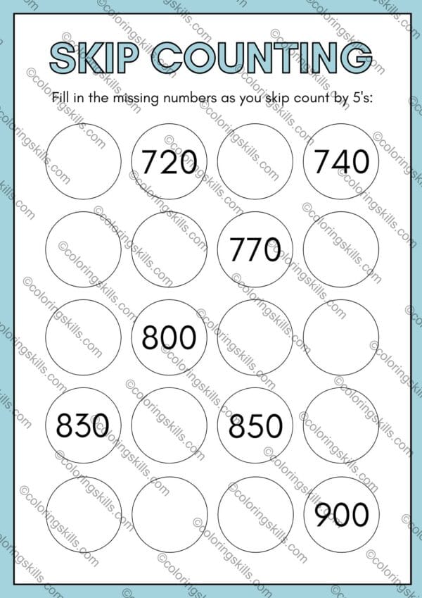 skip counting by 5 worksheets, skip counting worksheets, counting by 5s, math worksheets printable, educational worksheets, math practice for kids, skip counting activities, fun math resources, Skip counting, educational printables, homeschooling math, counting by 5s, multiplication preparation, fun math for kids