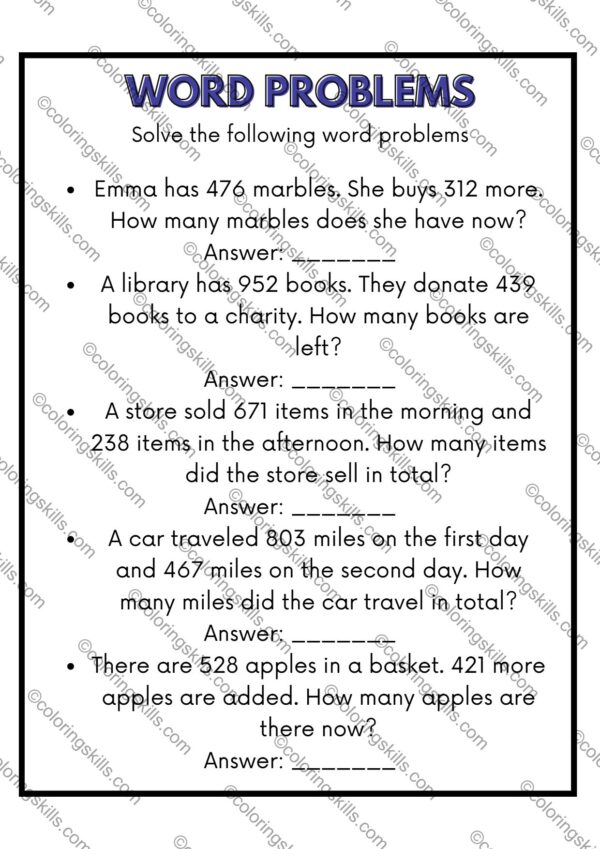 addition and subtraction within 1000, math activities for kids, homeschooling resources, classroom materials, math workbook, educational resources, math skills, place value, single-digit addition, two-digit addition, three-digit addition, word problems, practical applications, math practice, challenge exercises, addition, subtraction, math, activities, kids, homeschooling, classroom, workbook, educational, resources, skills, place value, single-digit, two-digit, three-digit, word problems, practical, practice, challenge