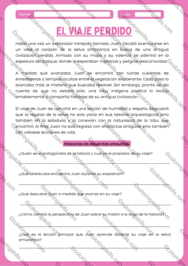 Spanish reading comprehension, Spanish reading passages, grades 6-12 Spanish reading, Spanish language learning, Spanish comprehension for high school, middle school Spanish reading, Spanish reading printable, Spanish vocabulary for teens, Spanish culture reading