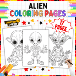 Alien Coloring Pages, Alien Coloring Pages for Kids, Space-Themed Coloring Pages, Fun Alien Coloring Sheets, Unique Alien Coloring Designs, Coloring Pages for Space Explorers, Kids Alien Art Activities, Intergalactic Coloring Pages, Creative Alien Coloring for Children, Printable Alien Coloring Pages