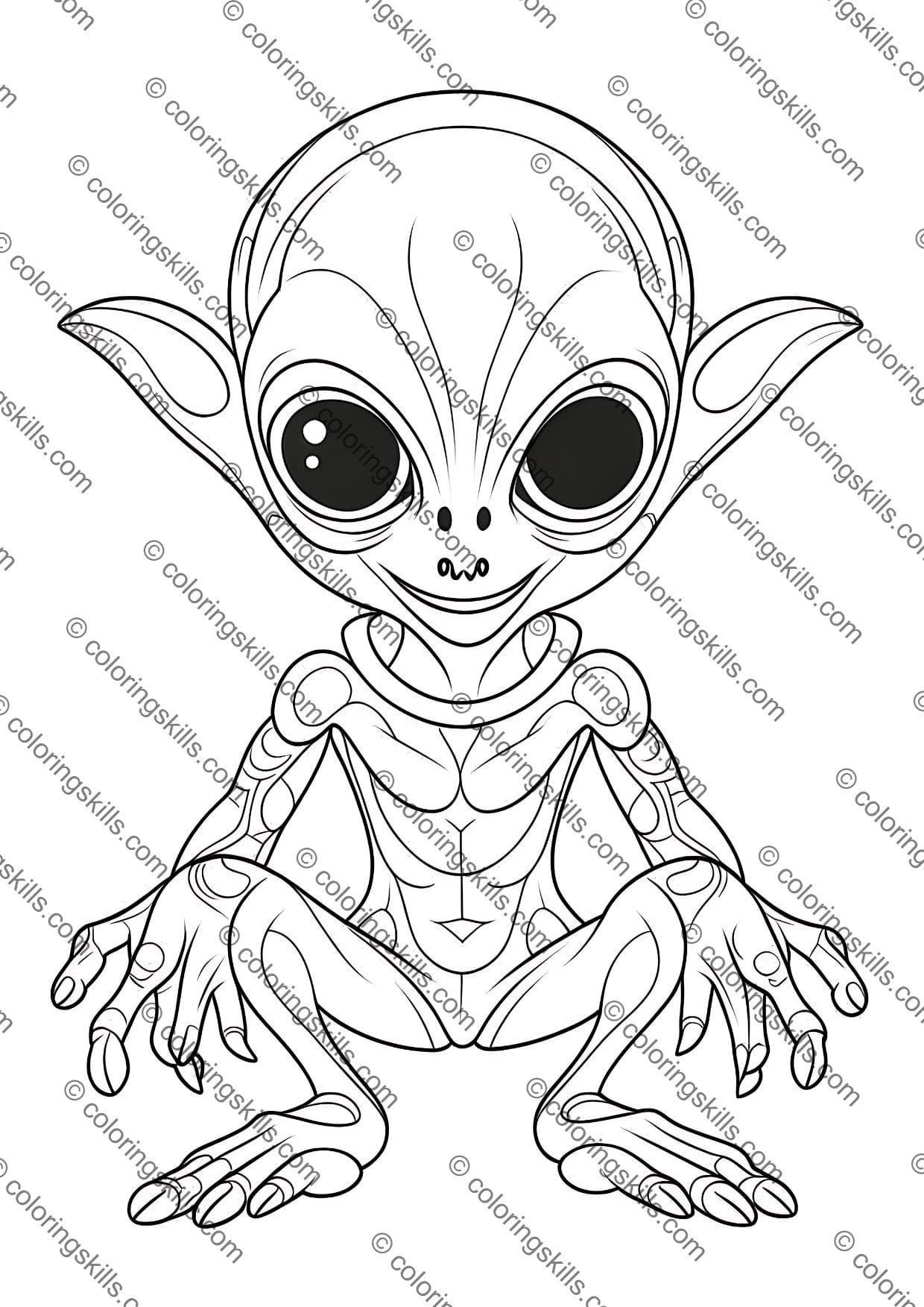 Alien Coloring Page