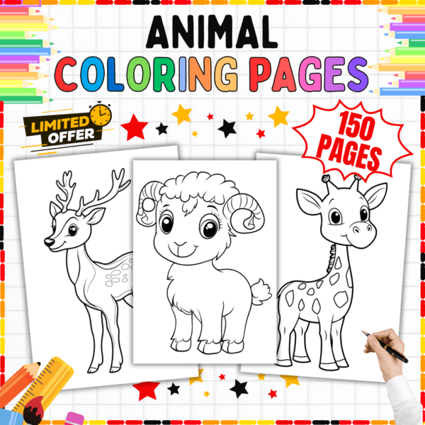 Animals Coloring Sheets, Fun Coloring Pages for Kids, Animal-Themed Art Resource, Educational Coloring Sheets for Grades K-5th, Printable Animal Coloring Pages, Kids Art Activities, Animal Coloring Book PDF, Creative Coloring for Children, A4 Animal Coloring Sheets, Free Animal Coloring Pages