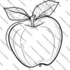 Apple Coloring Pages, Fall Coloring Pages for Kids, Educational Coloring Sheets, Coloring Books for Children