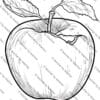 Apple Coloring Pages, Fall Coloring Pages for Kids, Educational Coloring Sheets, Coloring Books for Children