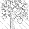 Apples Coloring Pages for Kids, Back-to-School Apple Activities, Autumn Apple Coloring Sheets, Educational Apple Coloring Pages for PreK-2nd Grade