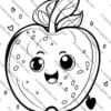 Apples Coloring Pages for Kids, Back-to-School Apple Activities, Autumn Apple Coloring Sheets, Educational Apple Coloring Pages for PreK-2nd Grade