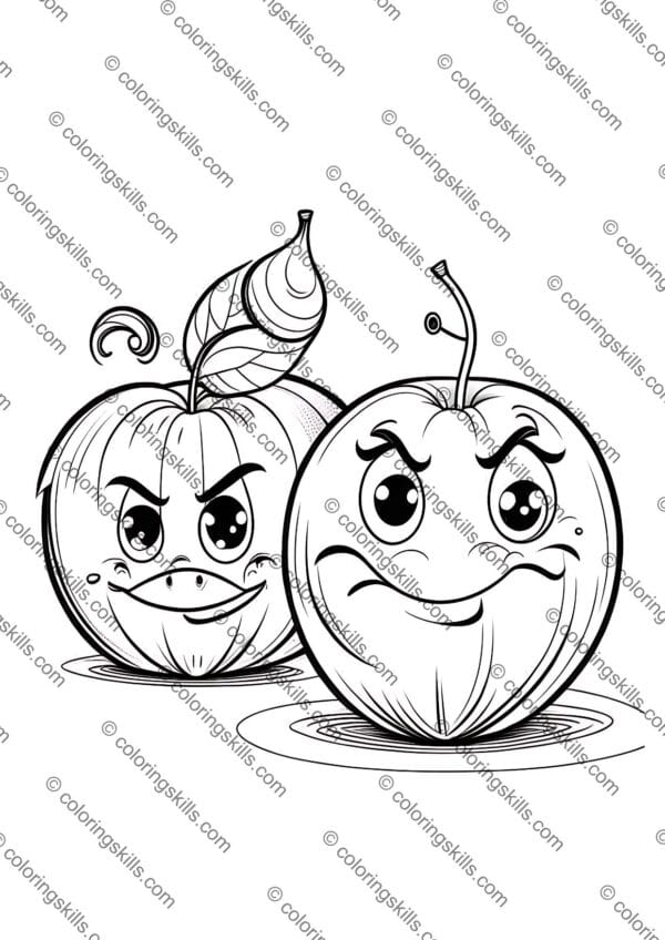 Apples Coloring Pages for Kids, Back-to-School Apple Activities, Autumn Apple Coloring Sheets, Educational Apple Coloring Pages for PreK-2nd Grade