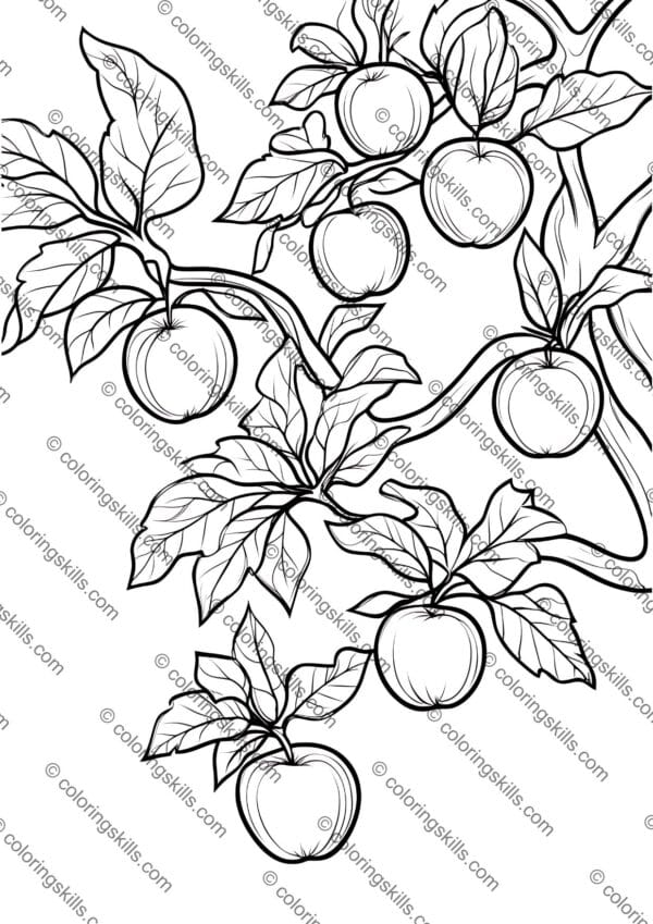 apples coloring pages, 150+ apples coloring pages printables, autumn apples coloring sheets, apple-themed autumn coloring pages, fall coloring activities, printable apple templates, coloring pages for kids, autumn crafts for children, educational coloring sheets, A4 PDF coloring pages