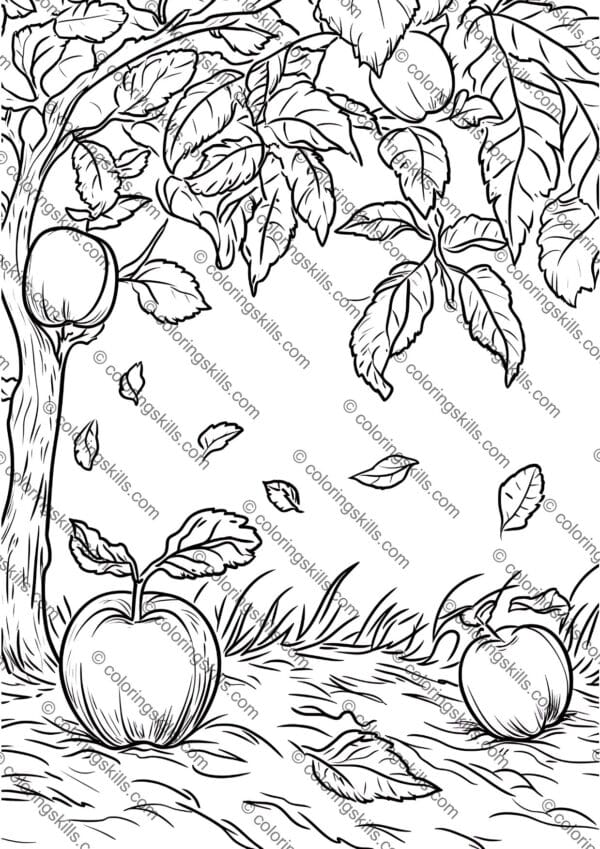 apples coloring pages, 150+ apples coloring pages printables, autumn apples coloring sheets, apple-themed autumn coloring pages, fall coloring activities, printable apple templates, coloring pages for kids, autumn crafts for children, educational coloring sheets, A4 PDF coloring pages