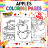 apple coloring pages for kids, fun fruit activity sheets, printable apple coloring pages, apple-themed coloring pages, fall apple coloring activities, educational apple coloring sheets, kids fruit coloring pages, apple coloring book PDF, A4 apple coloring pages, free printable apple coloring pages