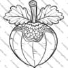 Acorn Coloring Pages Fall Themed Coloring Sheets for PreK-2nd Grade Autumn Art