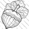 Acorn Coloring Pages Fall Themed Coloring Sheets for PreK-2nd Grade Autumn Art