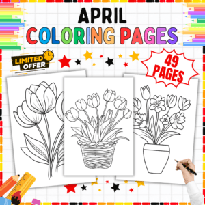 April Coloring Pages Printable, Spring Activity Sheets for Kids, Spring Coloring Pages PDF, April Activity Pages for Teachers, Printable April Worksheets, Fun Spring Coloring Sheets, Educational Coloring Pages for April, Spring Printable Activities for Preschool, April Themed Coloring Pages, A4 Printable Coloring Pages