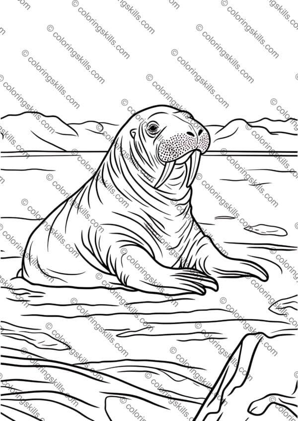 Arctic animals coloring pages, printable polar wildlife activity sheets, Arctic animals coloring book, polar animal coloring printables, winter animal coloring pages, Arctic animals worksheets for kids, educational Arctic printables, Arctic wildlife coloring sheets, fun Arctic animals activity, printable Arctic animals PDF