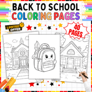 Back to School Coloring Pages, First Day of School Activities, Fun Worksheets, School Coloring Sheets, Printable Coloring Pages for Kids, Kindergarten Back to School Printables, Classroom Icebreaker Activities, Preschool Learning Worksheets, Educational Coloring Pages, First Week of School Activities