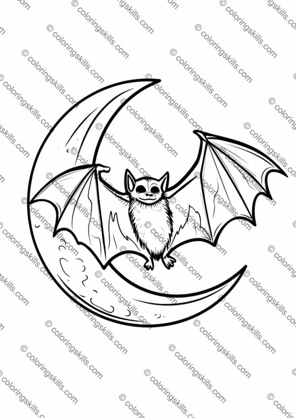 Bat coloring pages, nocturnal animals coloring sheets, fun science activity for kids, printable bat worksheets, bat life cycle coloring, educational bat printables, wildlife coloring pages, flying mammals coloring book, STEM bat activity, bat-themed learning resource