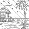 Beach coloring pages, summer coloring sheets for kids, ocean-themed coloring book, printable beach coloring pages, seaside activity sheets, fun summer printables, kids' beach coloring activities, marine life coloring pages, coastal scene coloring sheets, beach vacation coloring printables