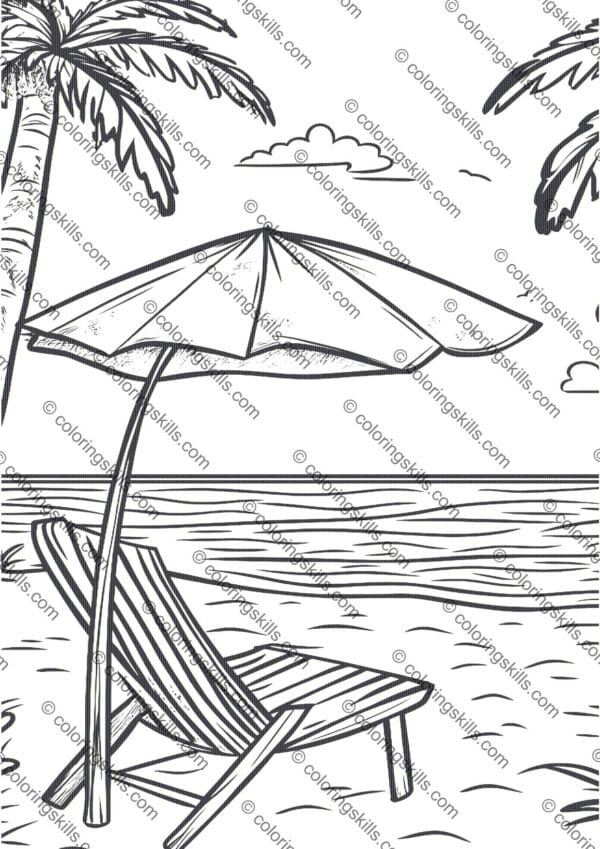 Beach Coloring Pages, Ocean Coloring Pages, Seashell Coloring Sheets, Summer Activity Printables, Beach Scene Coloring, Printable Beach Coloring Pages, Relaxing Ocean Coloring, Coastal Theme Coloring Pages, Marine Life Coloring Sheets, Kids Beach Coloring Pages, Adult Beach Coloring Pages, Summer Fun Coloring, Beach Holiday Activity, Digital Coloring Pages, Seaside Coloring Book