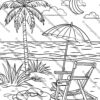 Beach Coloring Pages, Summer Fun Coloring Sheets, Printable Beach Coloring Pages, Ocean Coloring Pages, Beach-Themed Coloring Printables, Coastal Coloring Sheets, Tropical Beach Coloring Pages, Summer Vacation Coloring Pages, Relaxing Beach Coloring Printables, Seaside Coloring Pages for Kids & Adults