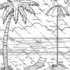 Beach Coloring Pages, Summer Fun Coloring Sheets, Printable Beach Coloring Pages, Ocean Coloring Pages, Beach-Themed Coloring Printables, Coastal Coloring Sheets, Tropical Beach Coloring Pages, Summer Vacation Coloring Pages, Relaxing Beach Coloring Printables, Seaside Coloring Pages for Kids & Adults