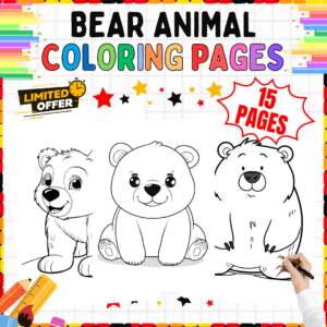 Bear Coloring Pages, Woodland Animal Coloring Sheets, Fun Printable Activities, Forest Animal Coloring Pages, Bear Printables for Kids, Grizzly Bear Coloring Sheets, Teddy Bear Coloring Pages, Wildlife Coloring Book, Black Bear Coloring Pages, Polar Bear Coloring Printables, Cute Bear Coloring Sheets, Realistic Bear Coloring Pages, Preschool Animal Activities, Educational Bear Printables, PDF Bear Coloring Pages, A4 Animal Coloring Sheets